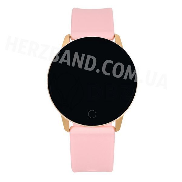 Часы с тонометром Herzband X Gold Pink Silicone 27 фото